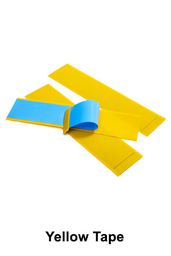 Yellow Tape to enhance visibility